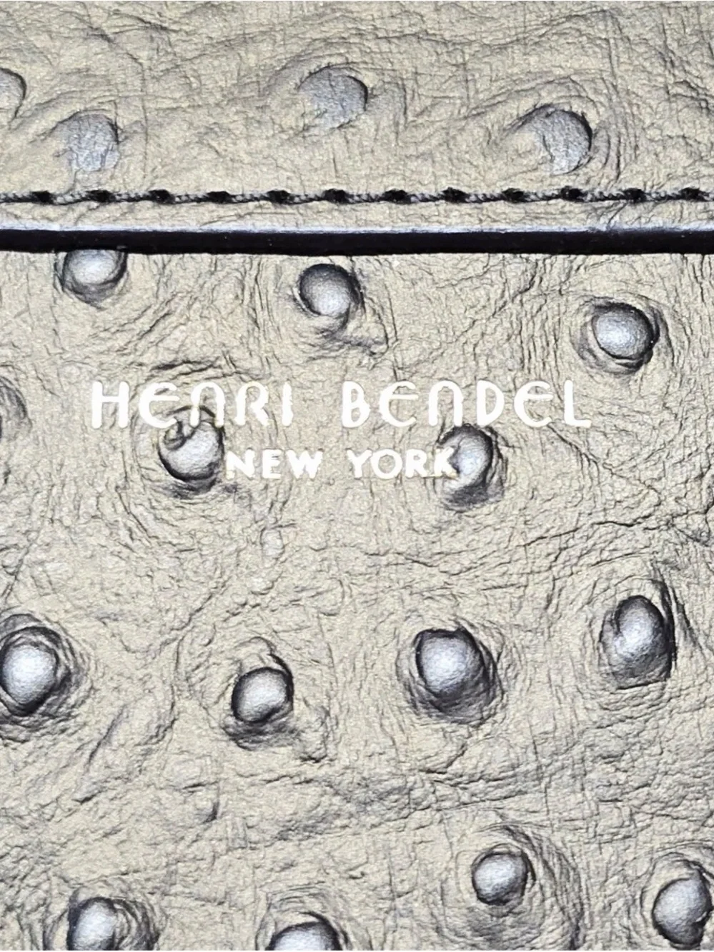 Henri Bendel ostrich Rivington Convertible Tote - Picture 2 of 12